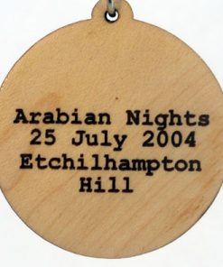 Arabian Nights Wood Pendant