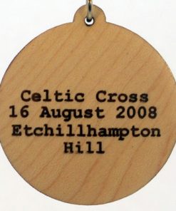 Celtic Cross Wood Pendant