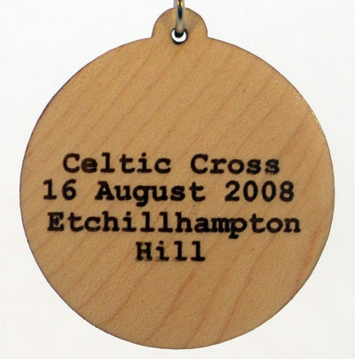 Celtic Cross Wood Pendant
