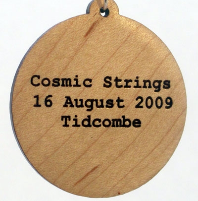Cosmic Strings Wood Pendant