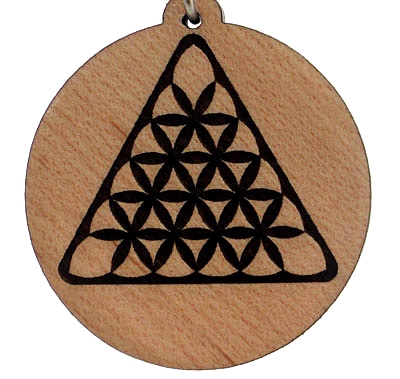 Creative Triangle Wood Pendant