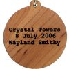 Crystal Towers Wood Pendant
