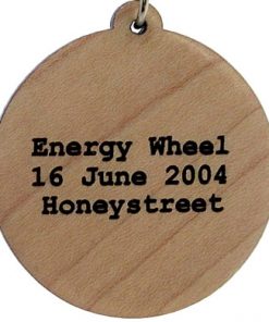 Energy Wheel Wood Pendant
