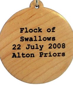 Flock of Swallows Wood Pendant