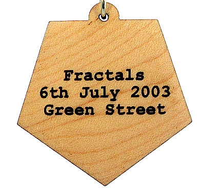 Fractals Wood Pendant