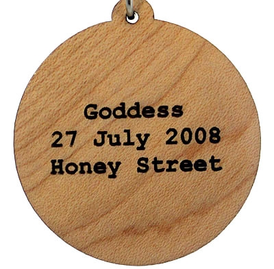 Goddess Wood Pendant
