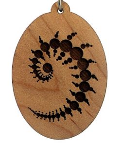 Julius Set Engraved Wood Pendant