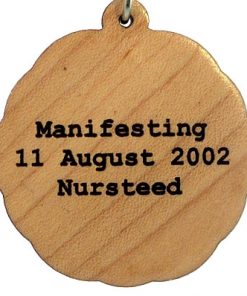 Manifesting Wood Pendant