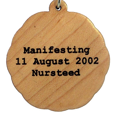 Manifesting Wood Pendant