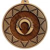 Mayan Shield Wood Pendant