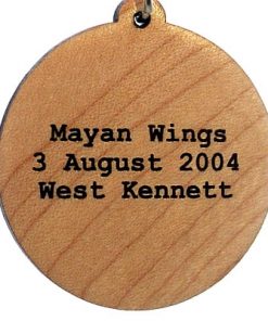 Mayan Wings Wood Pendant