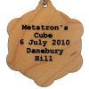 Metatron's Cube Wood Pendant