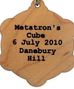 Metatron's Cube Wood Pendant