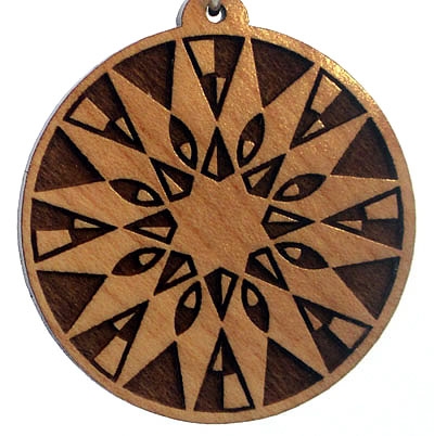 Secret Circle Wood Pendant