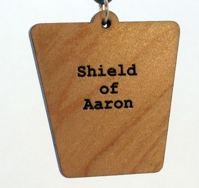 Shield of Aaron Wood Pendant