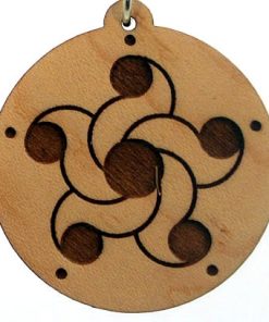 Star of Venus Wood Pendant