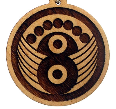 Stargate Wood Pendant