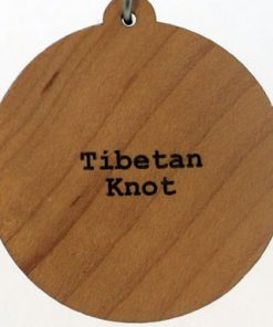 Tibetan Knot Wood Pendant