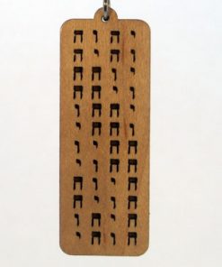 Twelve Permutations Wood Pendant