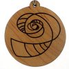 Weaving of Space and Time Wood Pendant