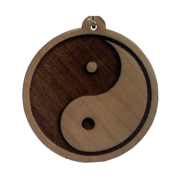 Yinyang Wood Pendant