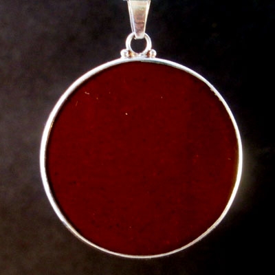 Eye of Horus red jasper 01 Gemstone Pendant