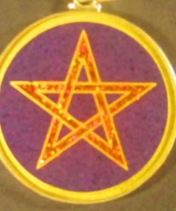 Pentagram charoite 01 Gemstone Pendant