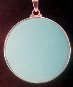 Rose Window turquoise 01 Gemstone Pendant