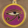 Eye of Horus charoite 01 Gemstone Pendant