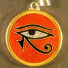 Eye of Horus red jasper 02 Gemstone Pendant