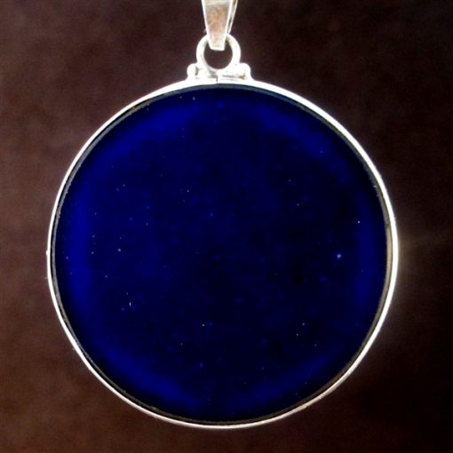 Sri Yantra lapis lazuli 19 Gemstone Pendant
